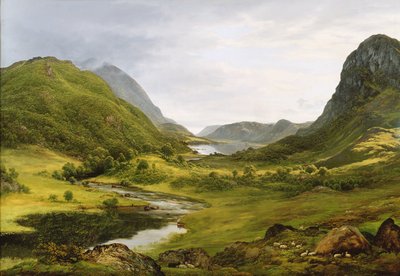 Thirlmere (óleo) de John Glover